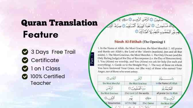 Online Quran translation class in session